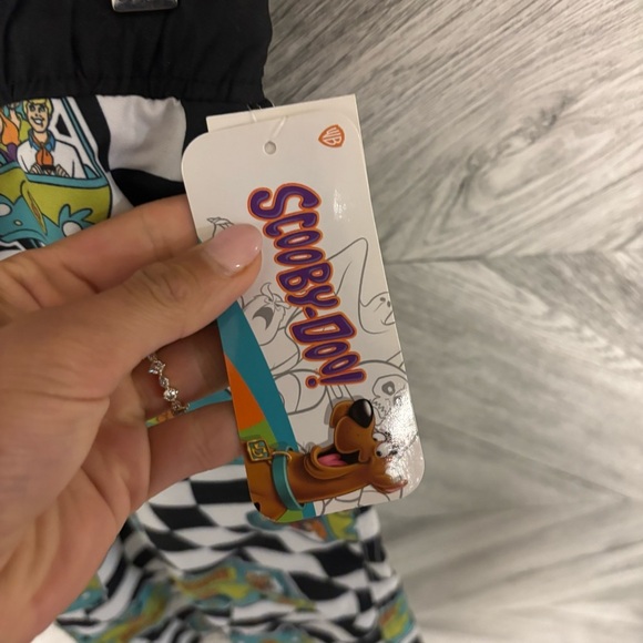 Scooby Doo | Checkered Cartoon Print Shorts - Picture 2 of 4